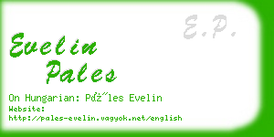 evelin pales business card